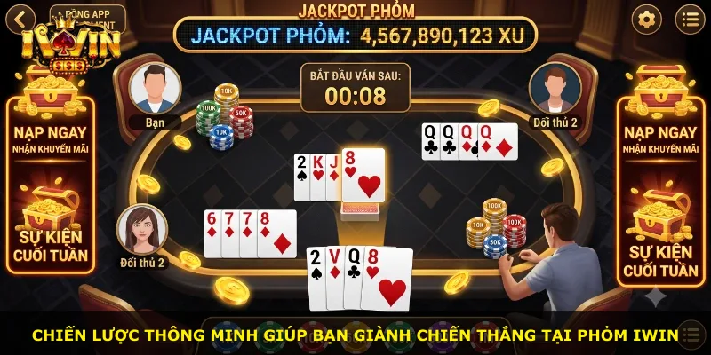 Chiến lược thông minh giúp bạn giành chiến thắng tại Phỏm iWin