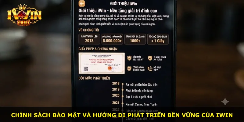 Chính sách bảo mật và hướng đi phát triển bền vững của iWin
