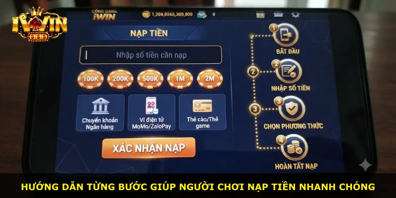 Hướng dẫn từng bước giúp người chơi nạp tiền nhanh chóng