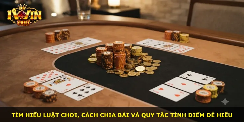 Tìm hiểu luật chơi, cách chia bài và quy tắc tính điểm dễ hiểu
